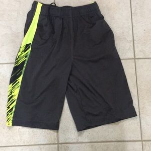 Nike gray and neon green shorts